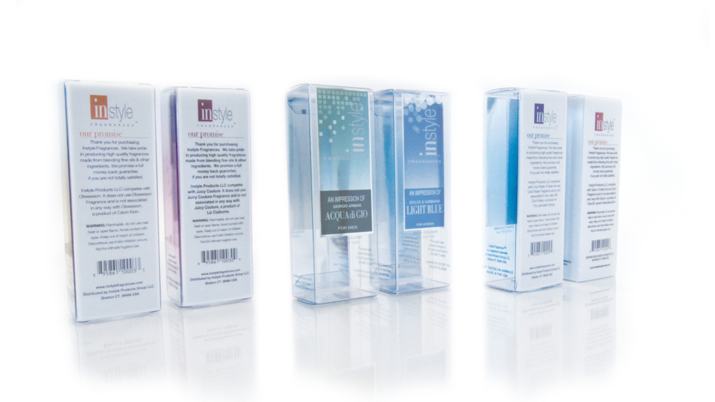 Clear plastic packaging