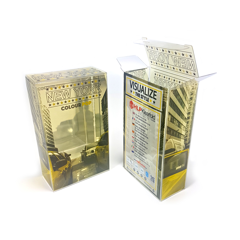 Foil Stamping Clear Plastic Packaging